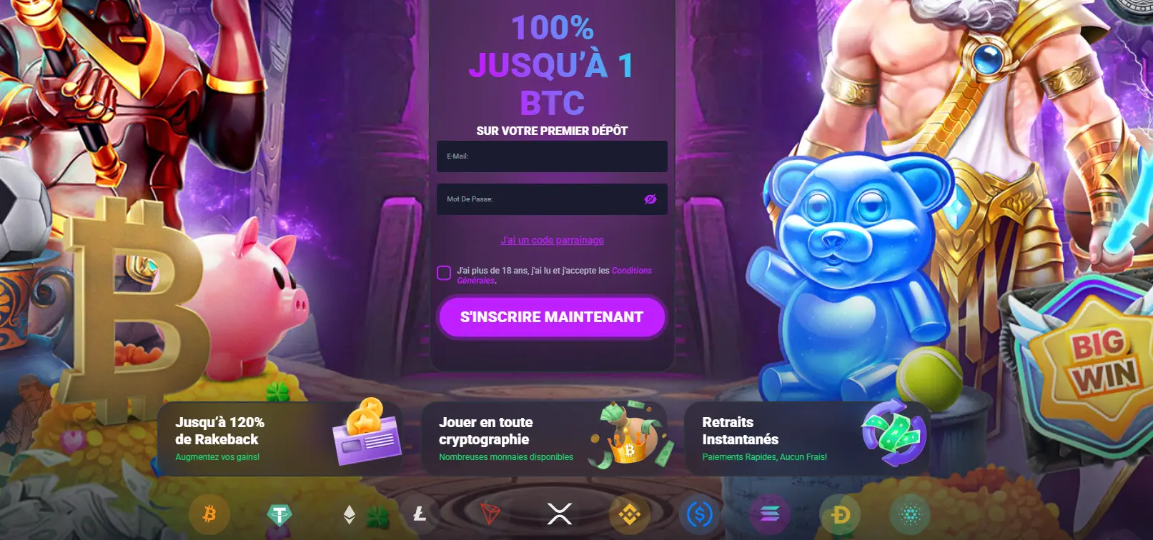 Méthodes de recharge de casino crypto-monnaie